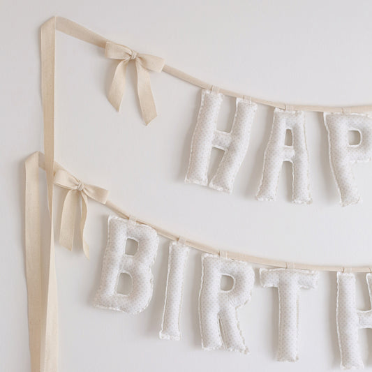 *Cotton & Cream* Handmade Birthday Garland