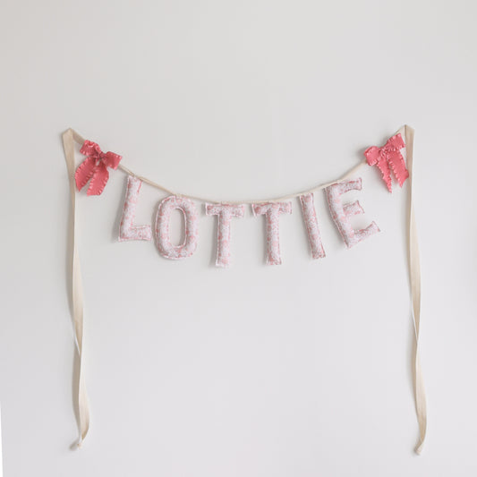 **Blushwood Tale** Custom Handmade Name Garland