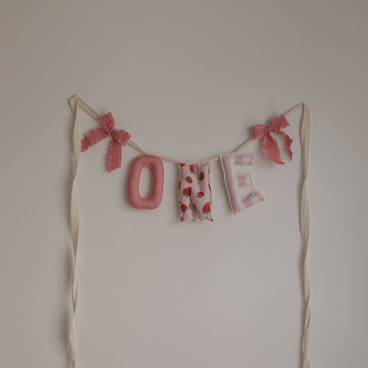 **Berry Sweet** Custom Handmade Name Garland