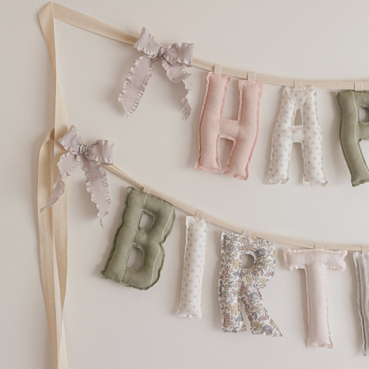 Blush & Olive | Personalized Name Garland