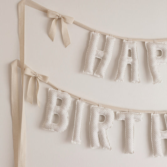 Cotton & Cream | Happy Birthday Garland