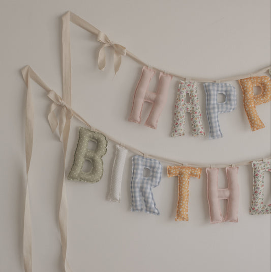 *Garden Party* Handmade Birthday Garland