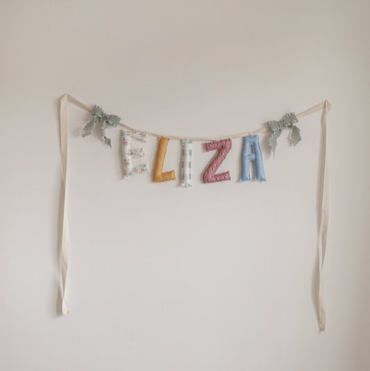 **Big Day Parade** Custom Handmade Name Garland