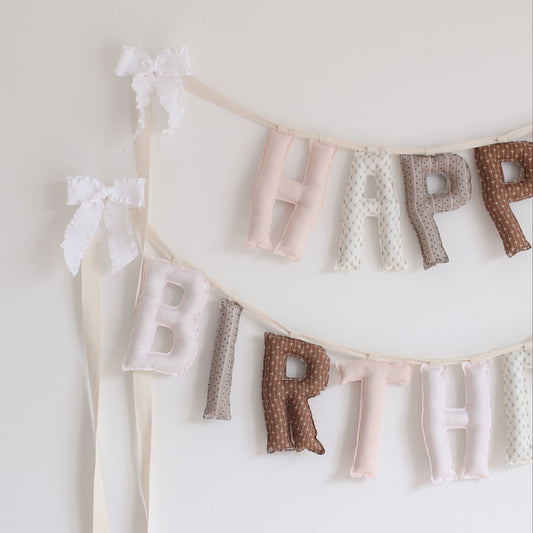 *Rose & Linen* Handmade Birthday Garland