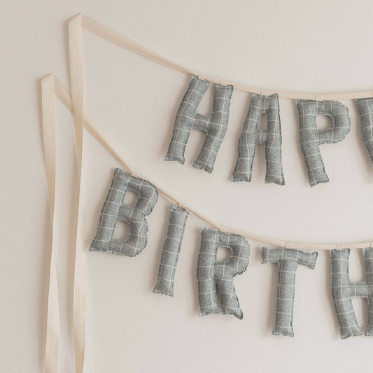 Vintage Blue | Happy Birthday Garland