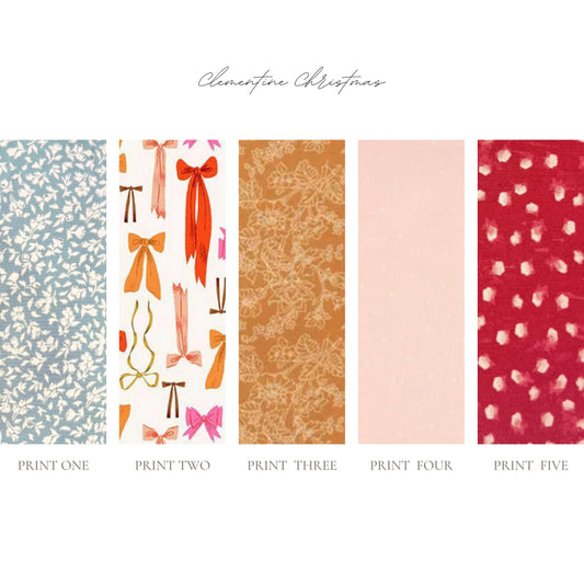 Custom Letter Ornament for Stockings or Trees *Clementine Christmas* Palette