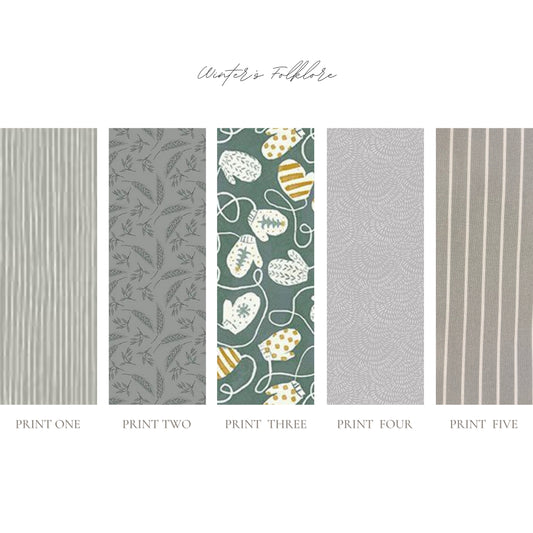 Custom Letter Ornament for Stocking or Trees *Winter's Folklore* Palette