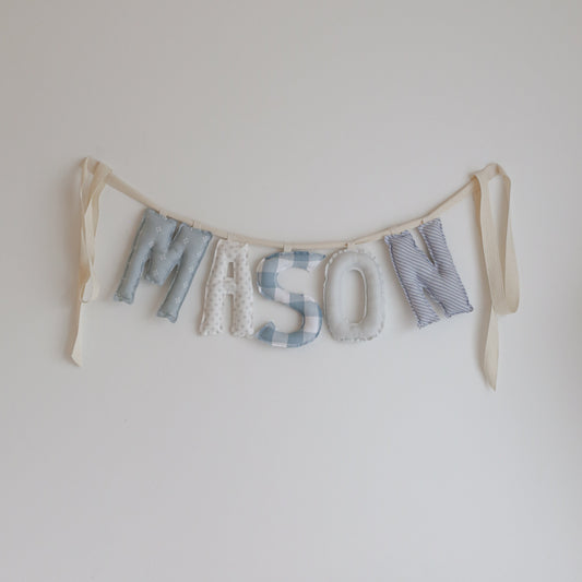 *Bluebird's Song* Custom Handmade Letter Garland
