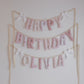 **Lace & Petals** Custom Handmade Letter Garland