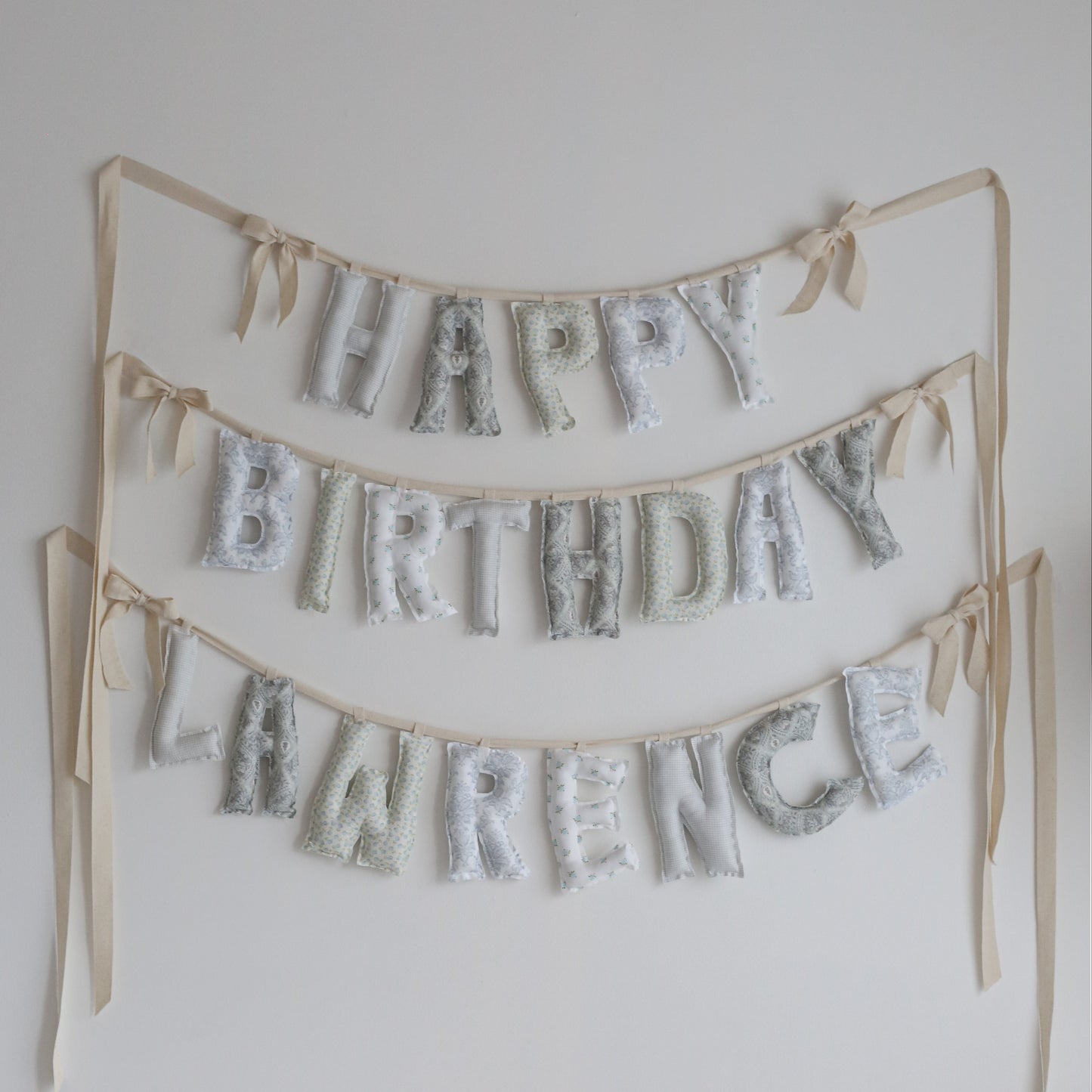 *Timeless Harmony* Custom Handmade Letter Garland