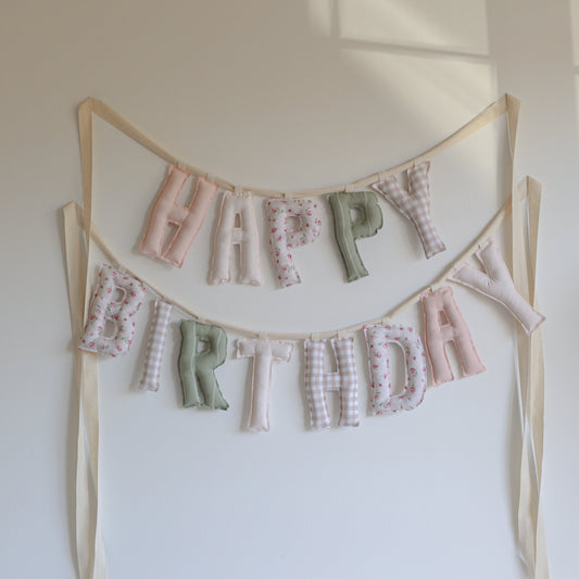 *Rose & Sage* Custom Handmade Letter Garland