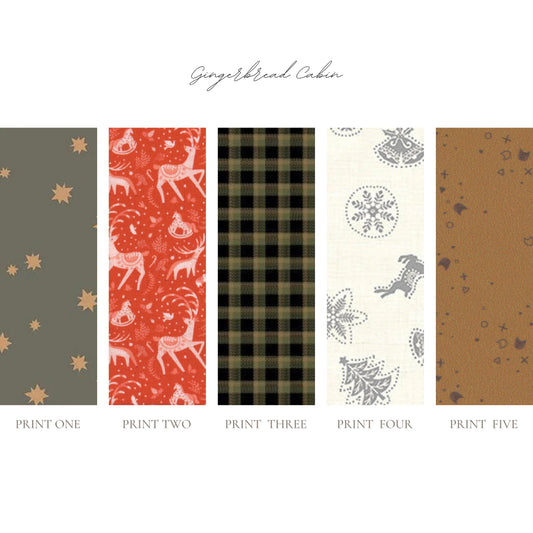 Custom Letter Ornament for Stockings or Trees *Gingerbread Cabin* Palette