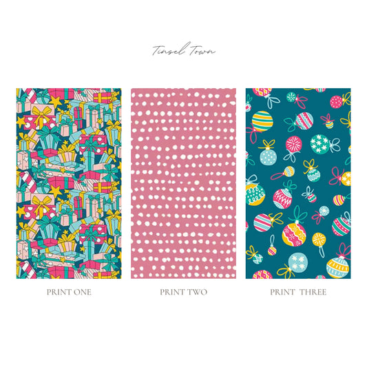 Custom Letter Ornament for Stockings or Trees *Tinsel Town* Palette