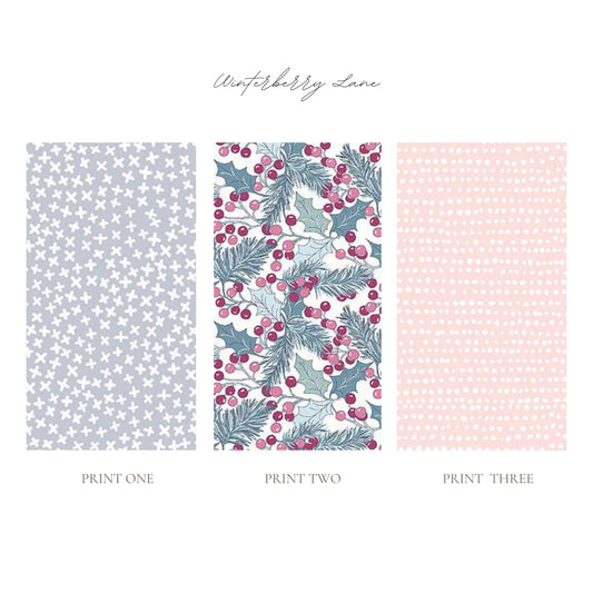 Custom Letter Ornament for Stockings or Trees *Winterberry Lane* Palette