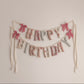 (NAME PENDING) Pink Vintage Handmade Birthday Garland