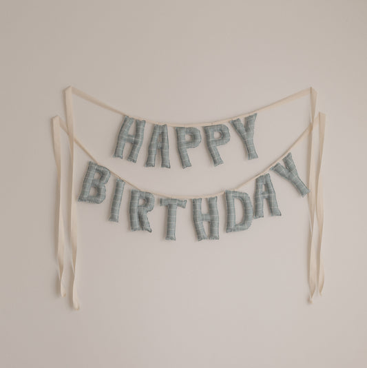 *Vintage Blue* Handmade Birthday Garland