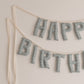 **Vintage Blue** Custom Handmade Name Garland