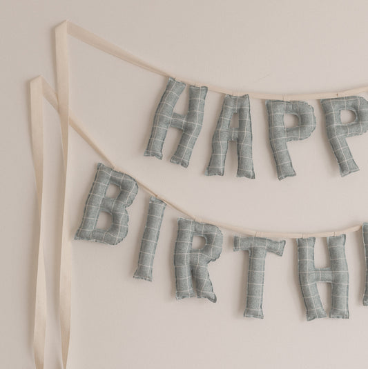 *Vintage Blue* Handmade Birthday Garland