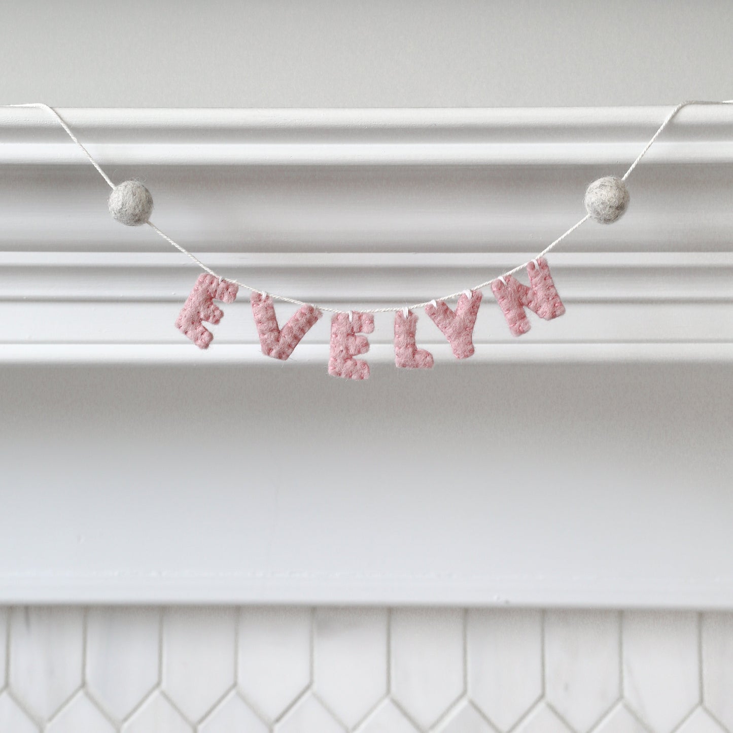 Personalized Little Felt Garland