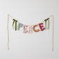 *Clementine Christmas* Handmade Peace Garland