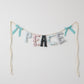 *Snowglobe Morning* Handmade Peace Garland