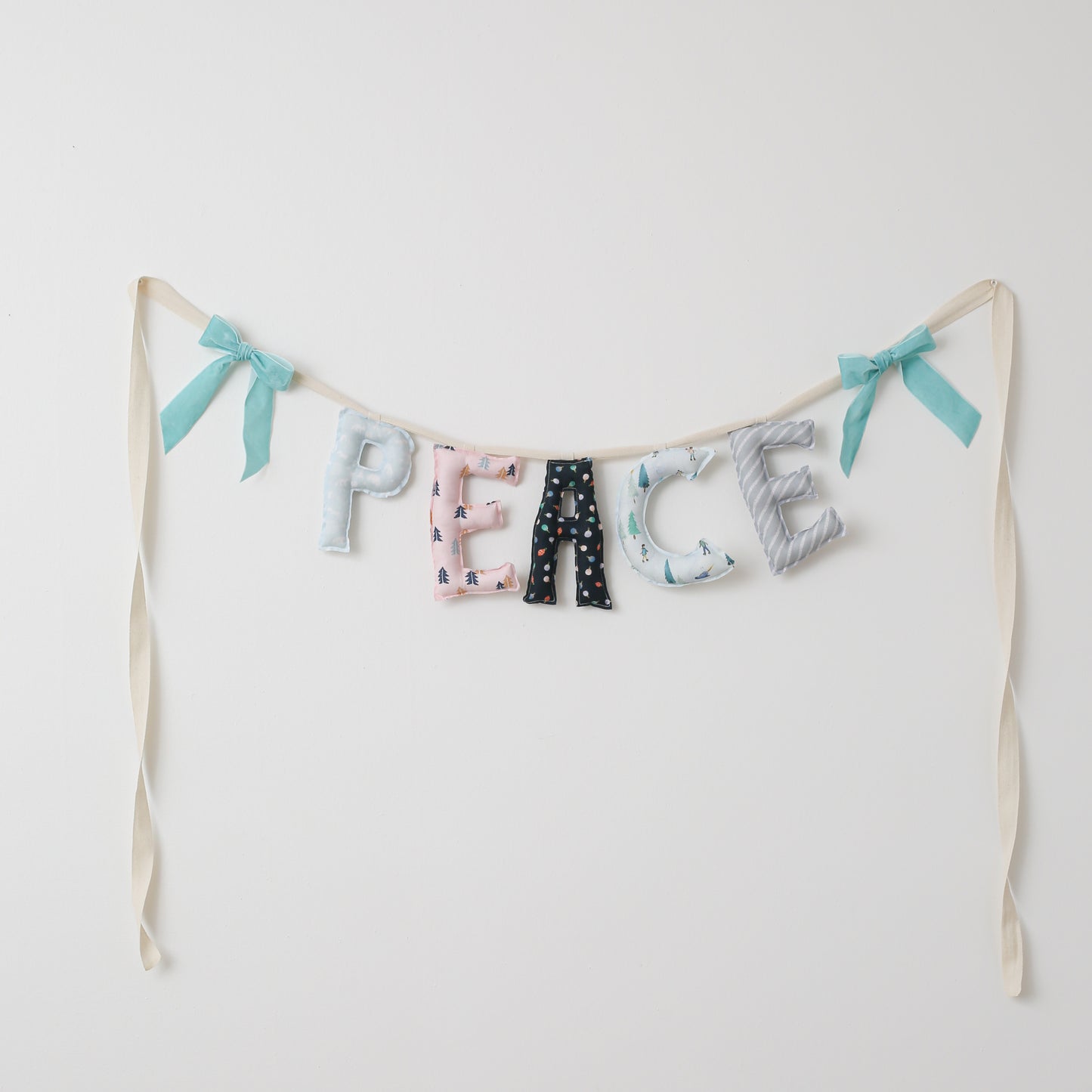 *Snowglobe Morning* Handmade Peace Garland