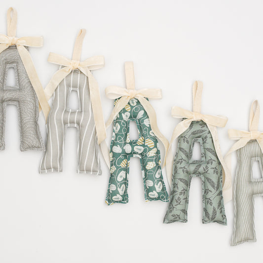 Custom Letter Ornament for Stocking or Trees *Winter's Folklore* Palette