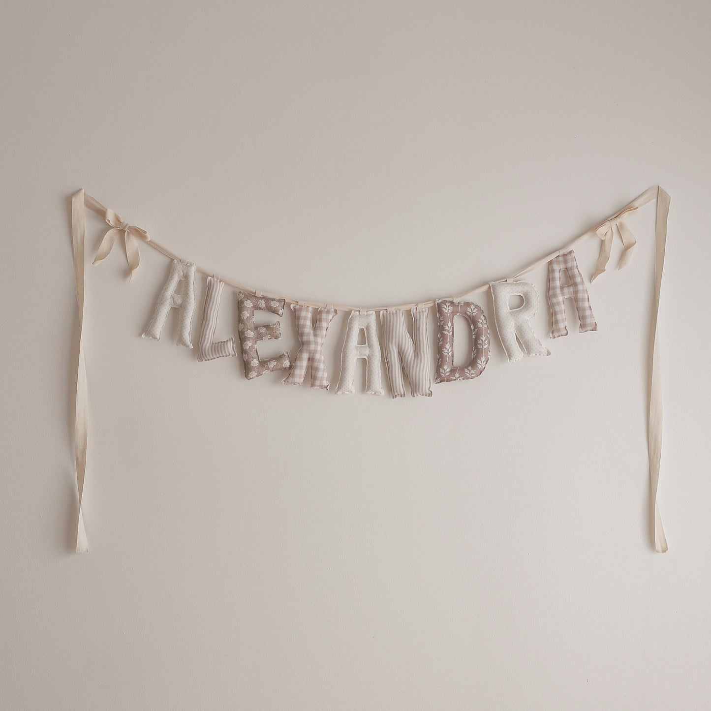 Antique Birch | Personalized Name Garland