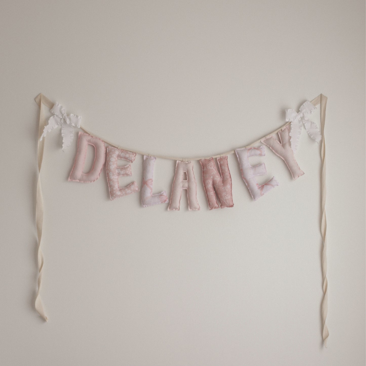 Lace & Petals | Personalized Name Garland