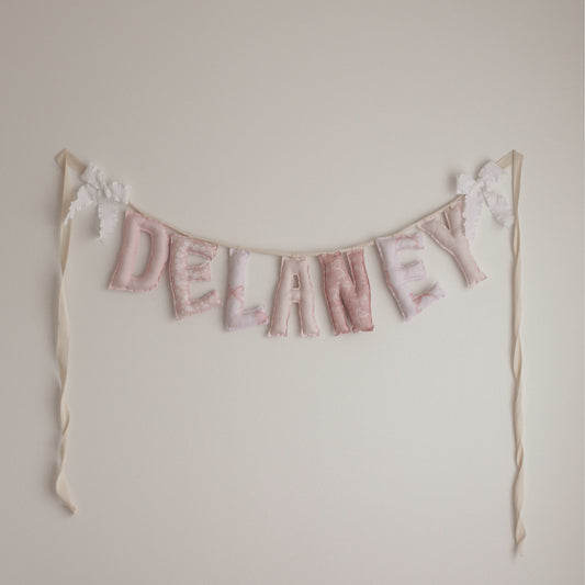 Lace & Petals | Personalized Name Garland