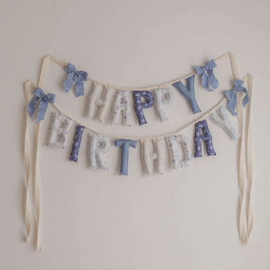 Something Blue | Happy Birthday Garland
