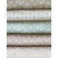 Sunday Cottage fabric palette by Social Heirloom: tiny florals across taupe, cream, dusty rose, sage and blush