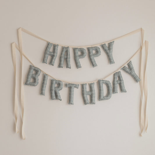 Vintage Blue | Happy Birthday Garland