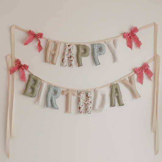 Whispering Blooms | Happy Birthday Garland